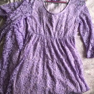 Lavender maternity dress size L Coral has sold